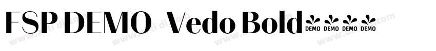 FSP DEMO   Vedo Bold字体转换